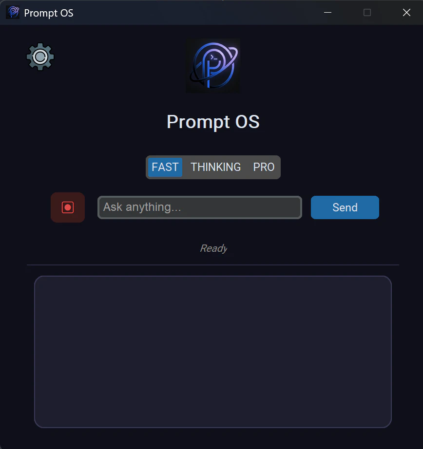 Prompt OS screenshot 1