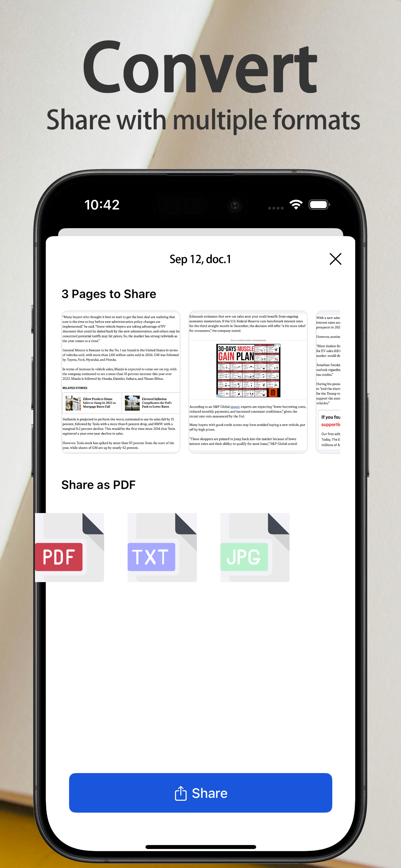 Photo Scanner – Scan, Edit & Manage PDFs - Screenshot 3 showing product features and functionality