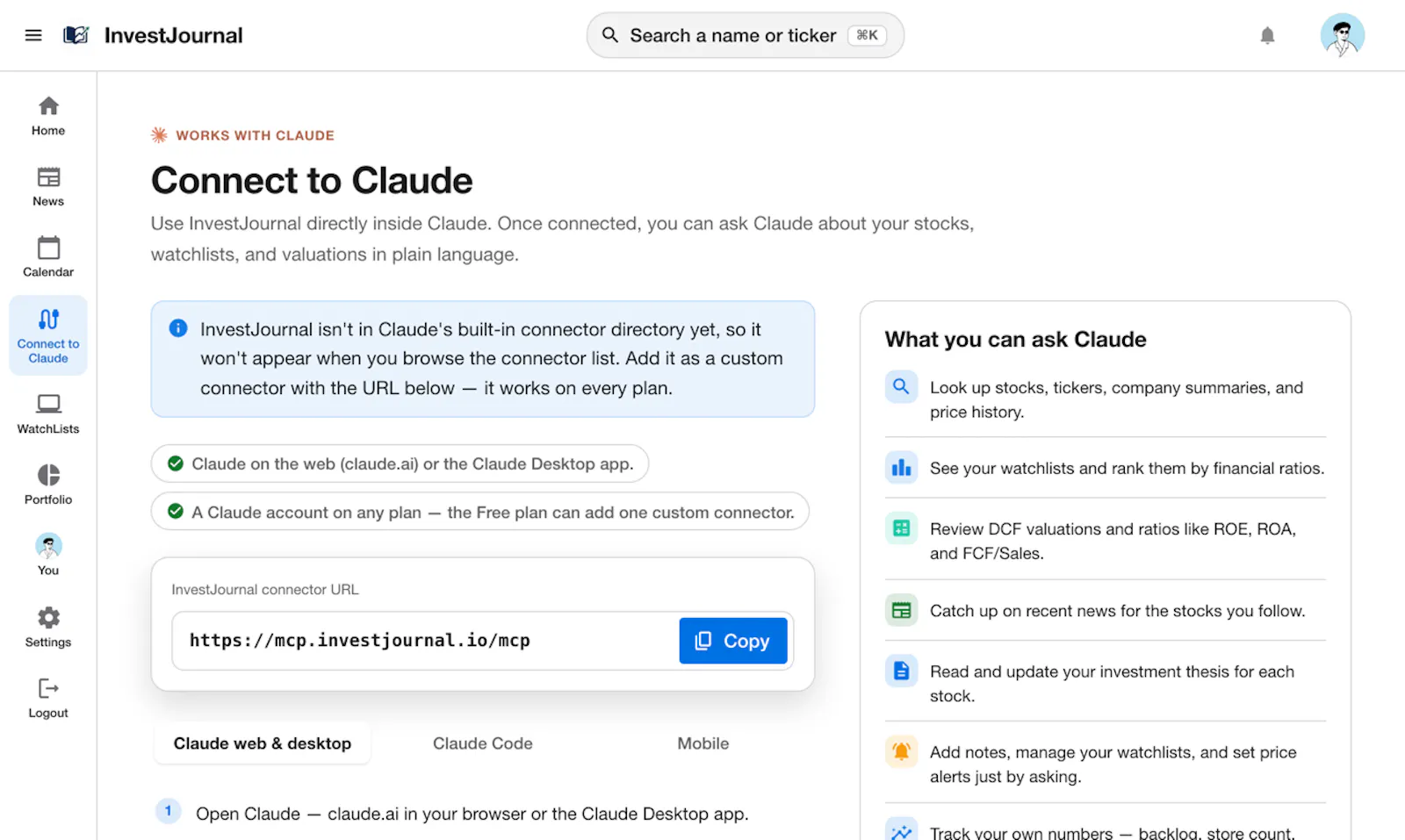 InvestJournal screenshot 8