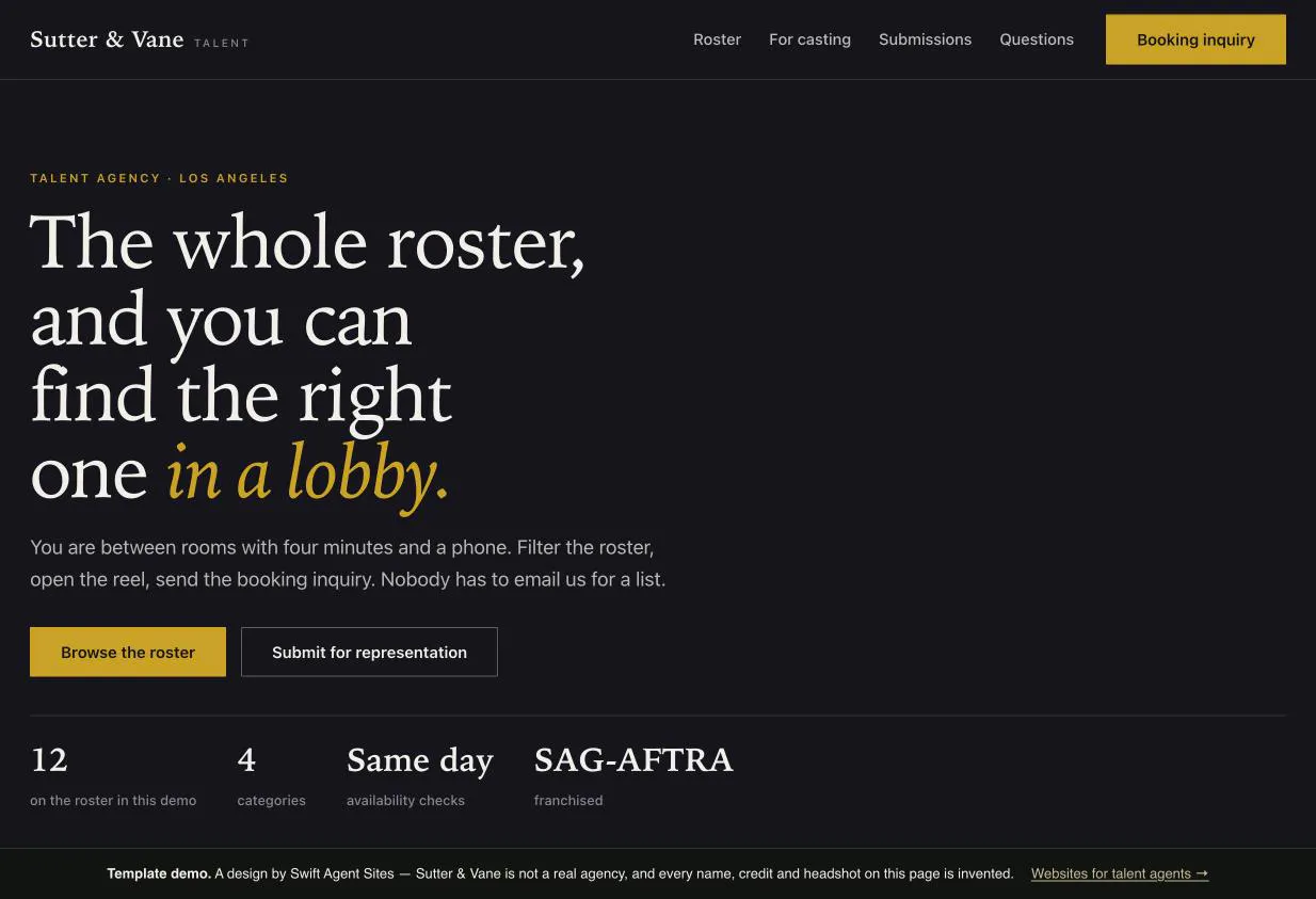 Swift Agent Sites gallery image