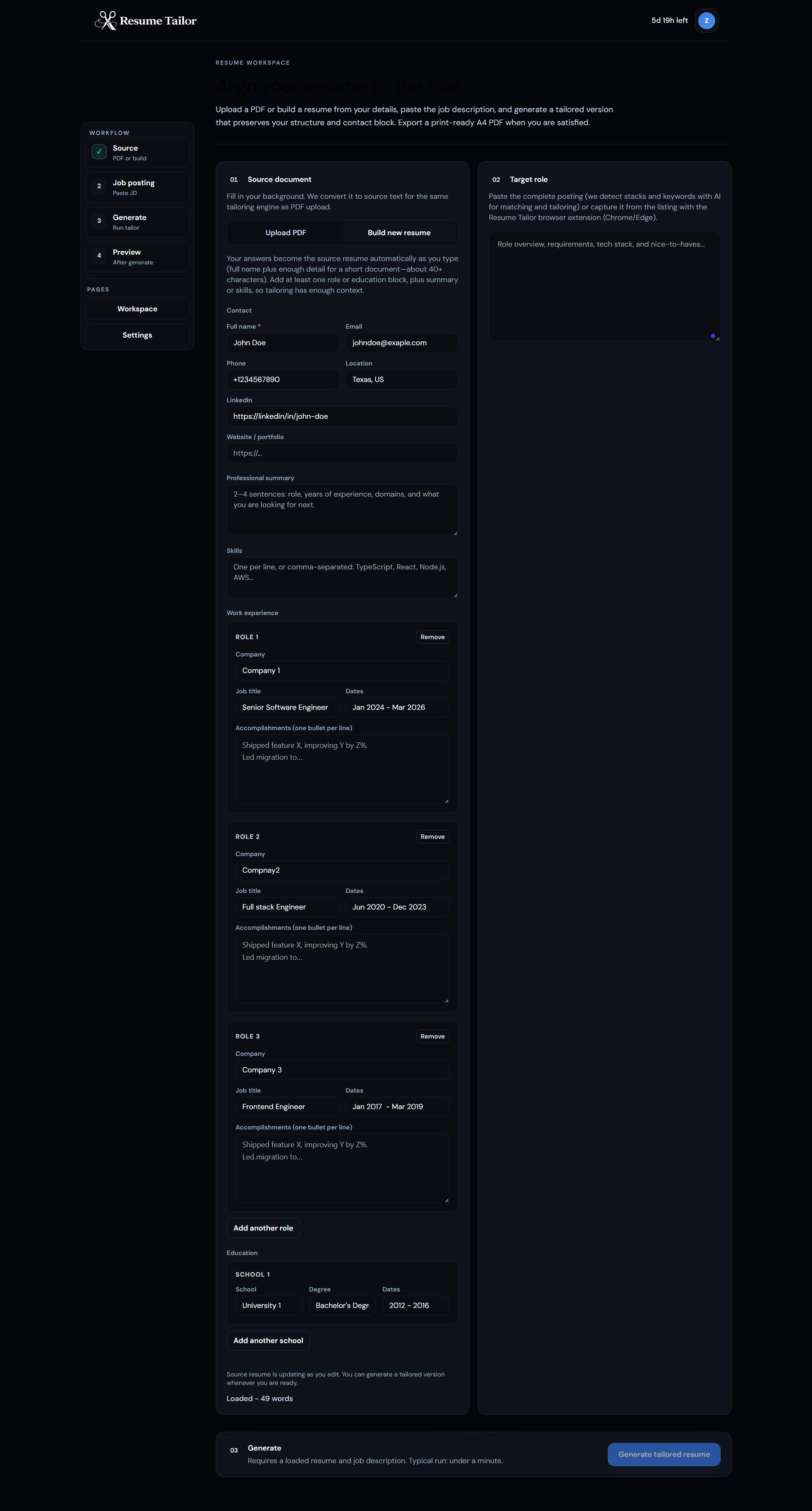 Resume Tailor gallery image