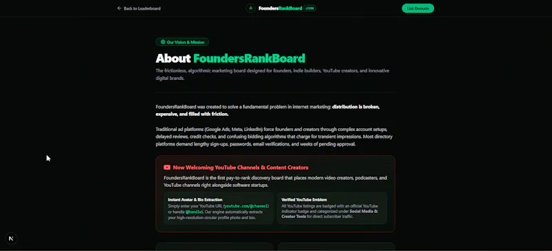 Founders Rank Board screenshot 3
