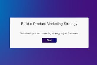 Product Marketing Strategy Builder gallery image