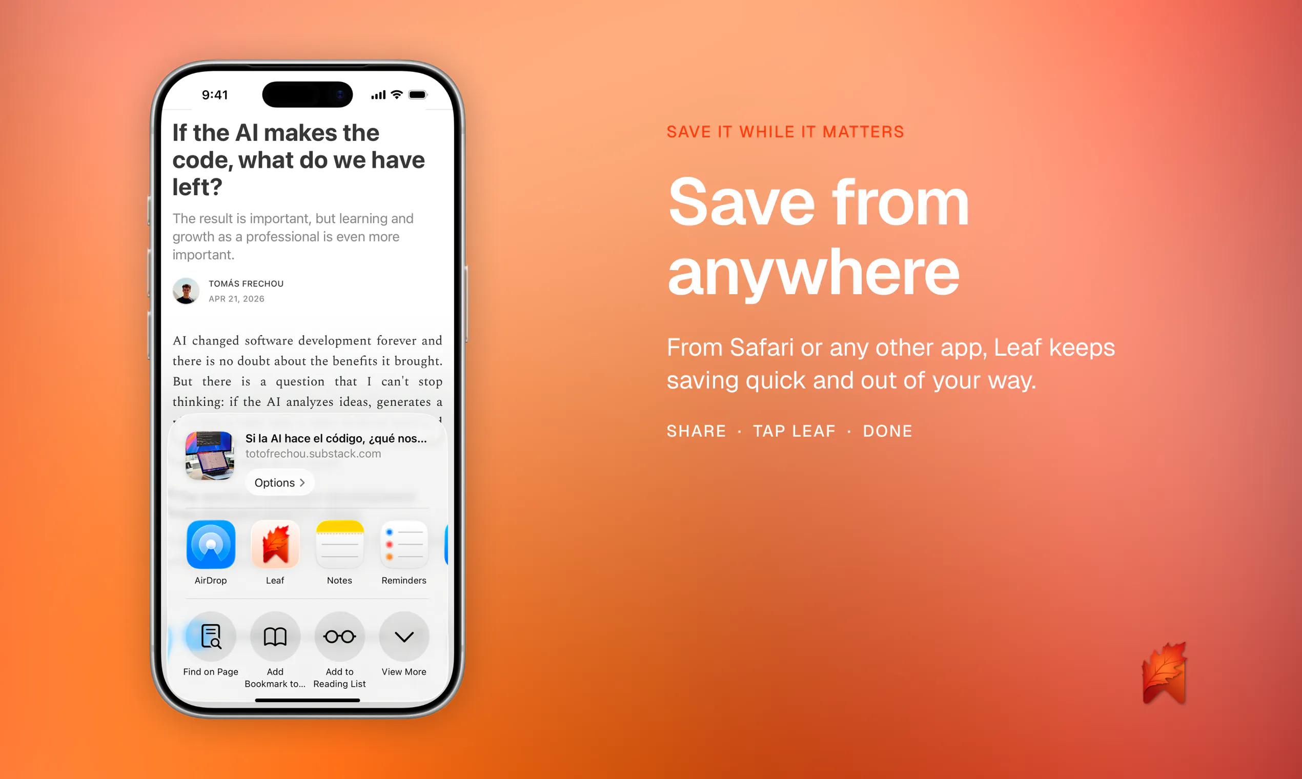 Leaf Bookmarks gallery image