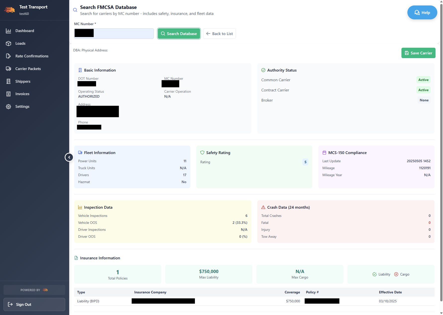 Freight Manager - Screenshot 3 showing product features and functionality