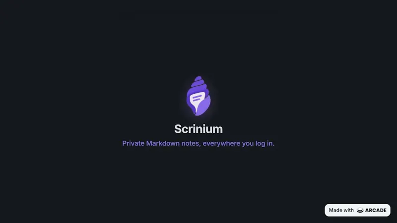 Scrinium screenshot 1 (video preview)
