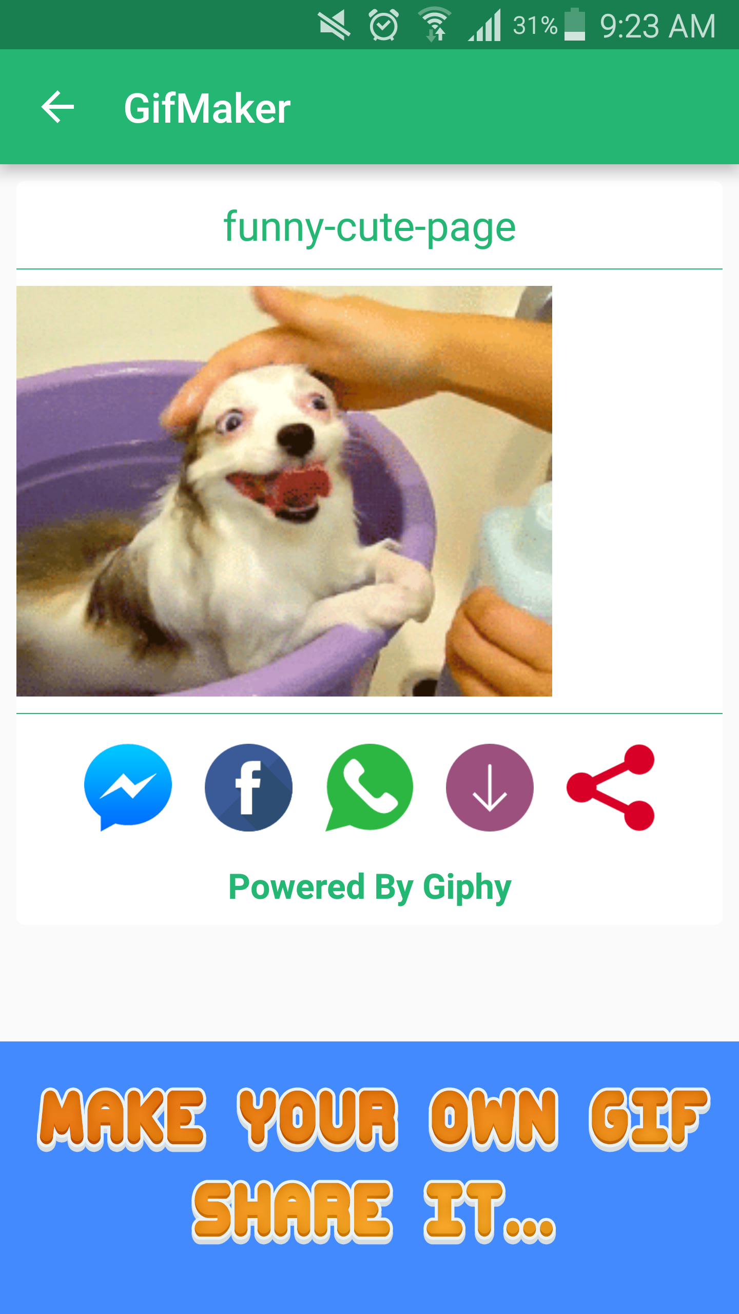 Animated gif for Android gallery image