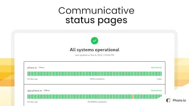 Phare Status Pages gallery image