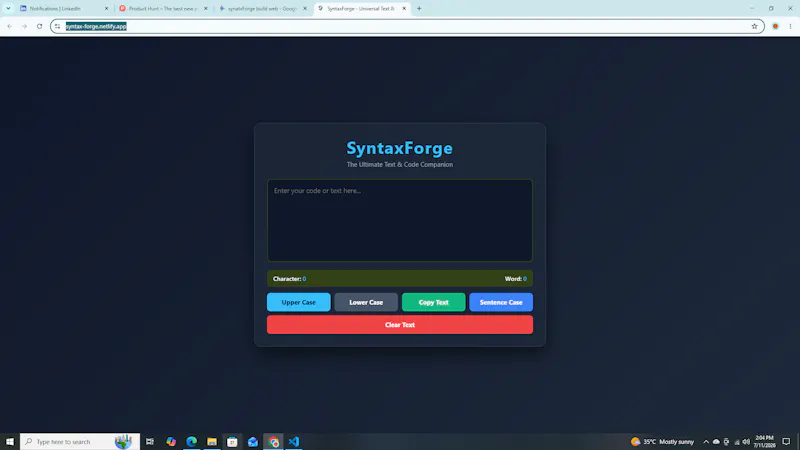 SyntaxForge screenshot 4
