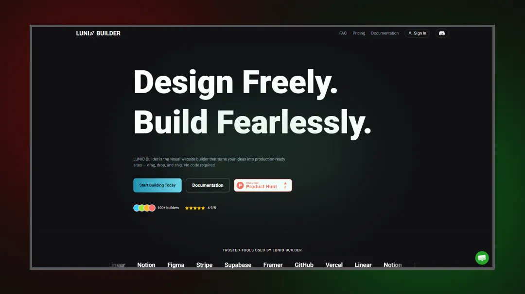 LUNIO Builder gallery image