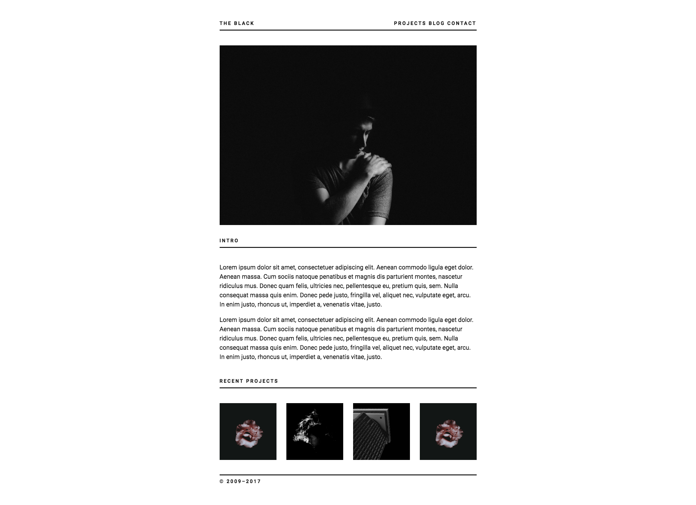 The Black - Kirby CMS theme gallery image