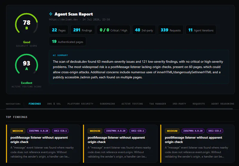 decloak.dev screenshot 3