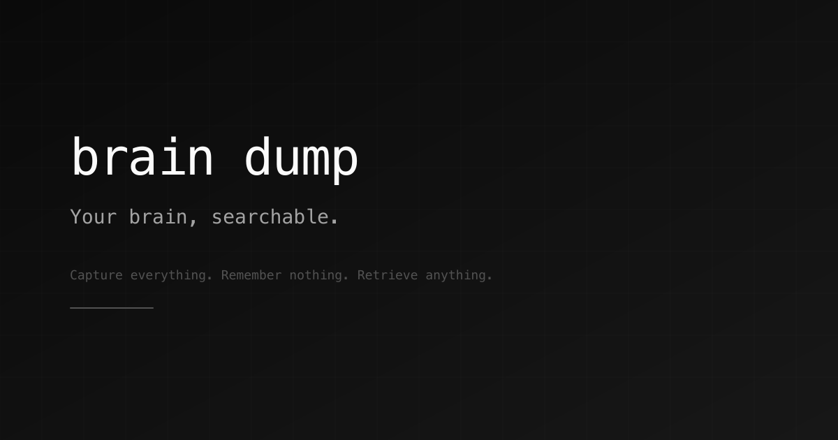 Brain Dump gallery image