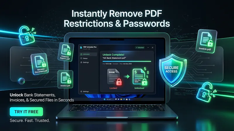 PDF Unlocker Pro screenshot 1