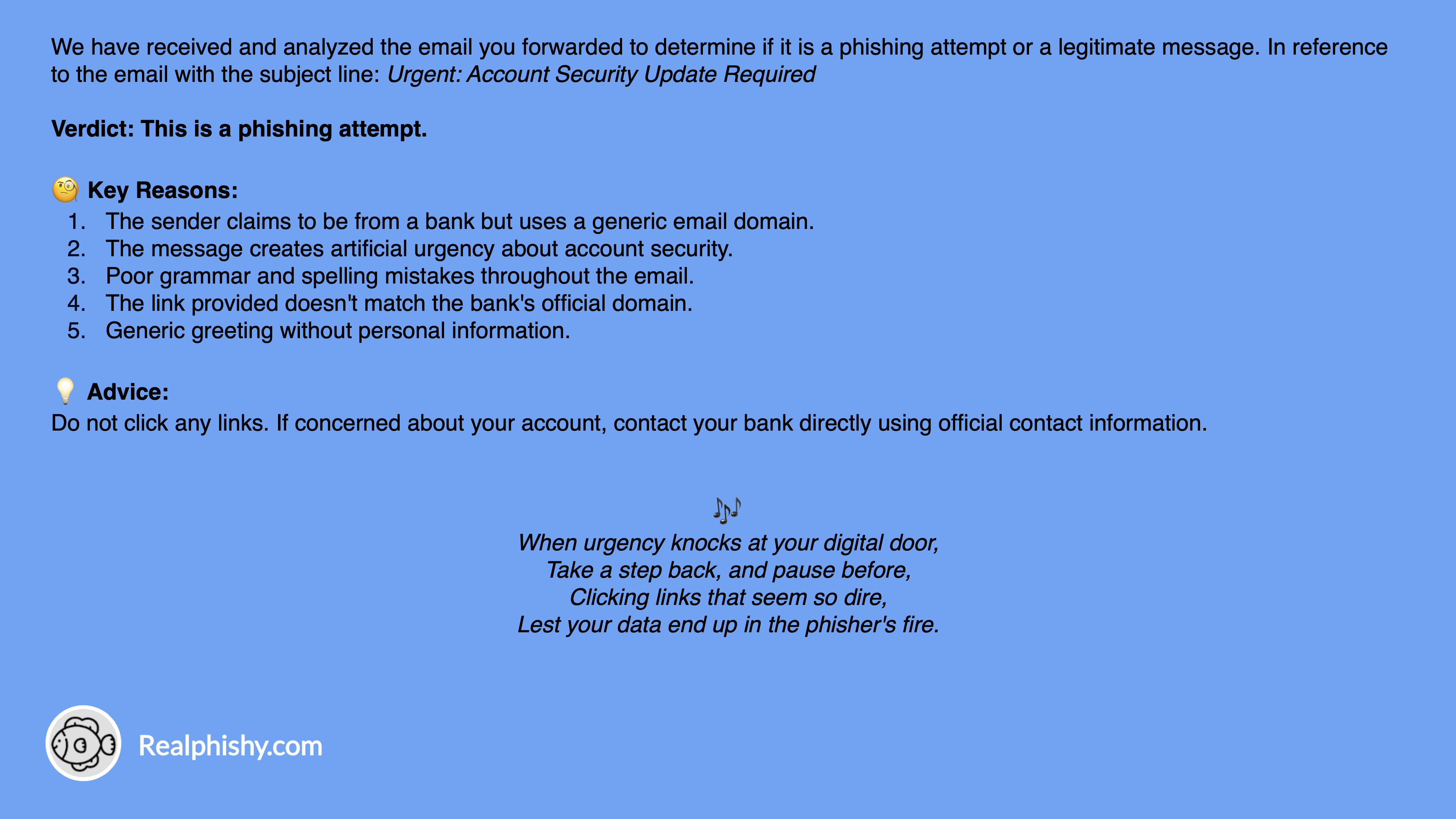 Realphishy.com - Простая защита от AI Phishing Phishing Email медиа 4
