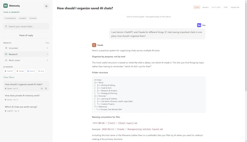 Memoriq screenshot 5