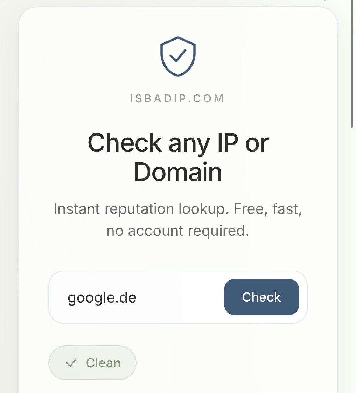 is bad ip ? - isbadip.com