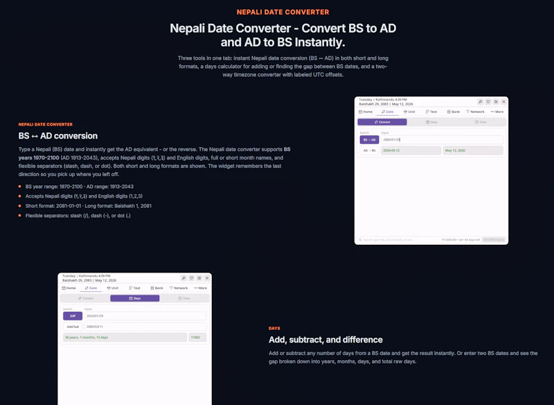 Nepali Calendar For PC - NepDate Widget screenshot 3