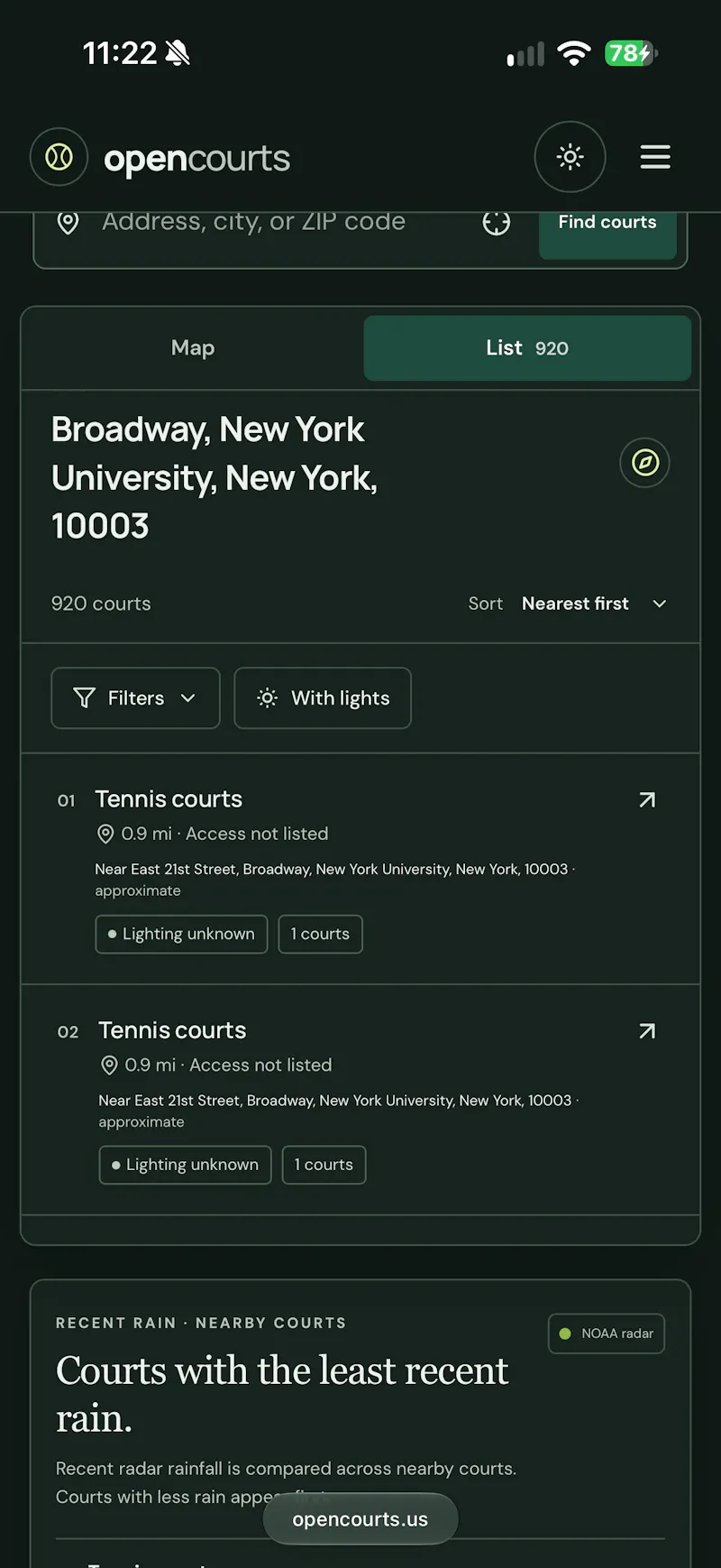 OpenCourts screenshot 5