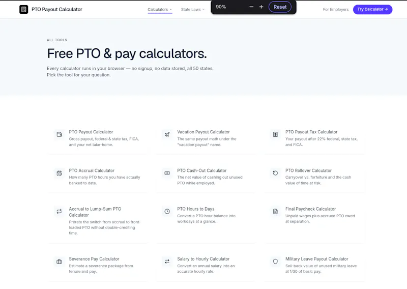 PTO Payout Calculator screenshot 3