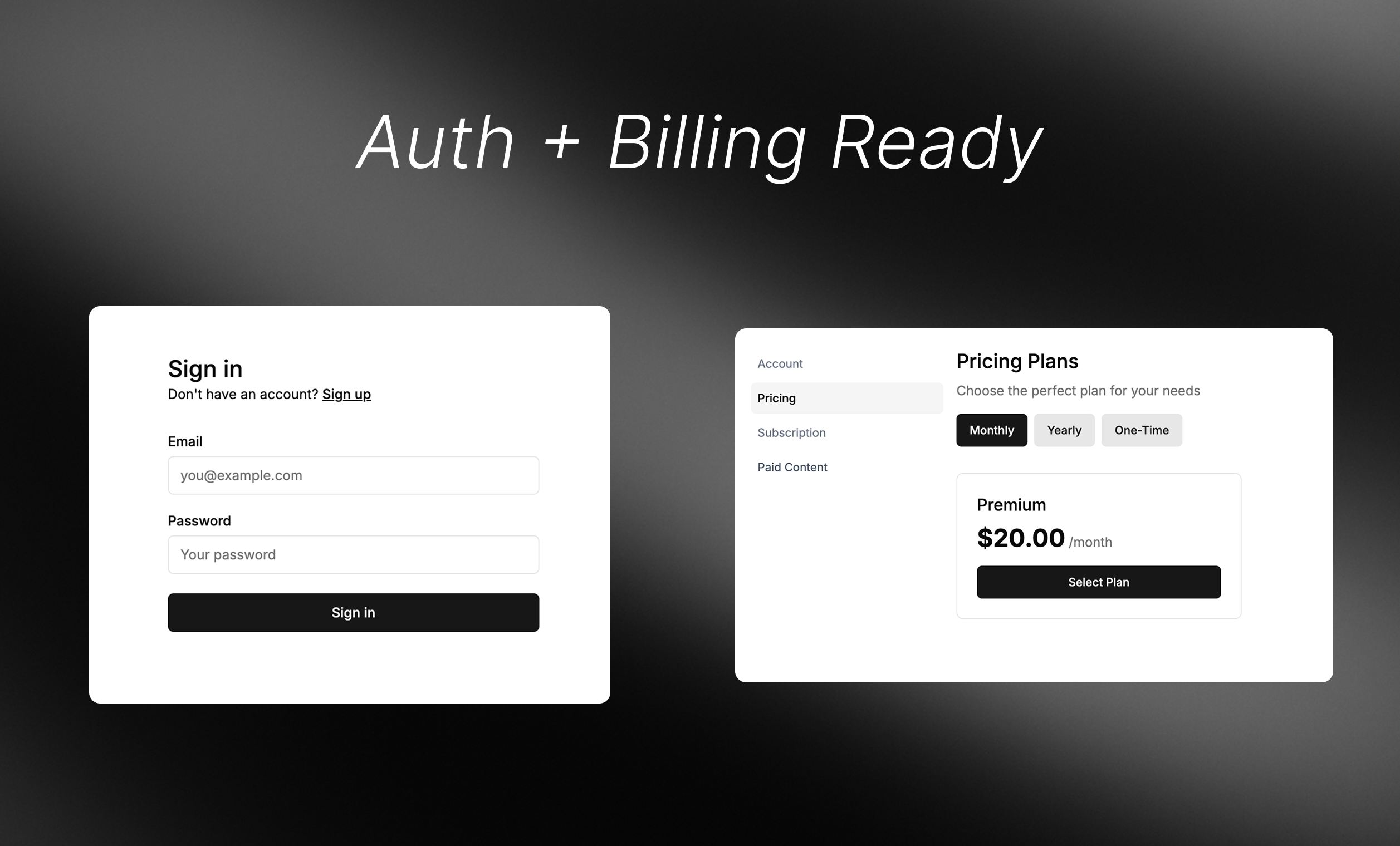 Nextjs + Stripe + Supabase Template gallery image