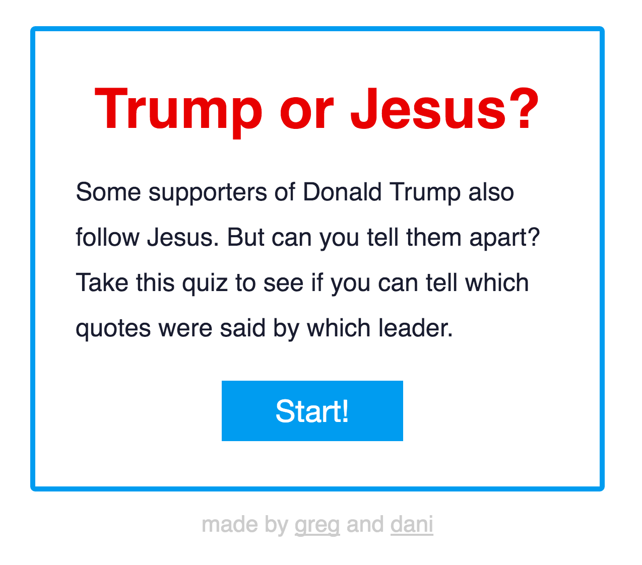 Trump or Jesus gallery image