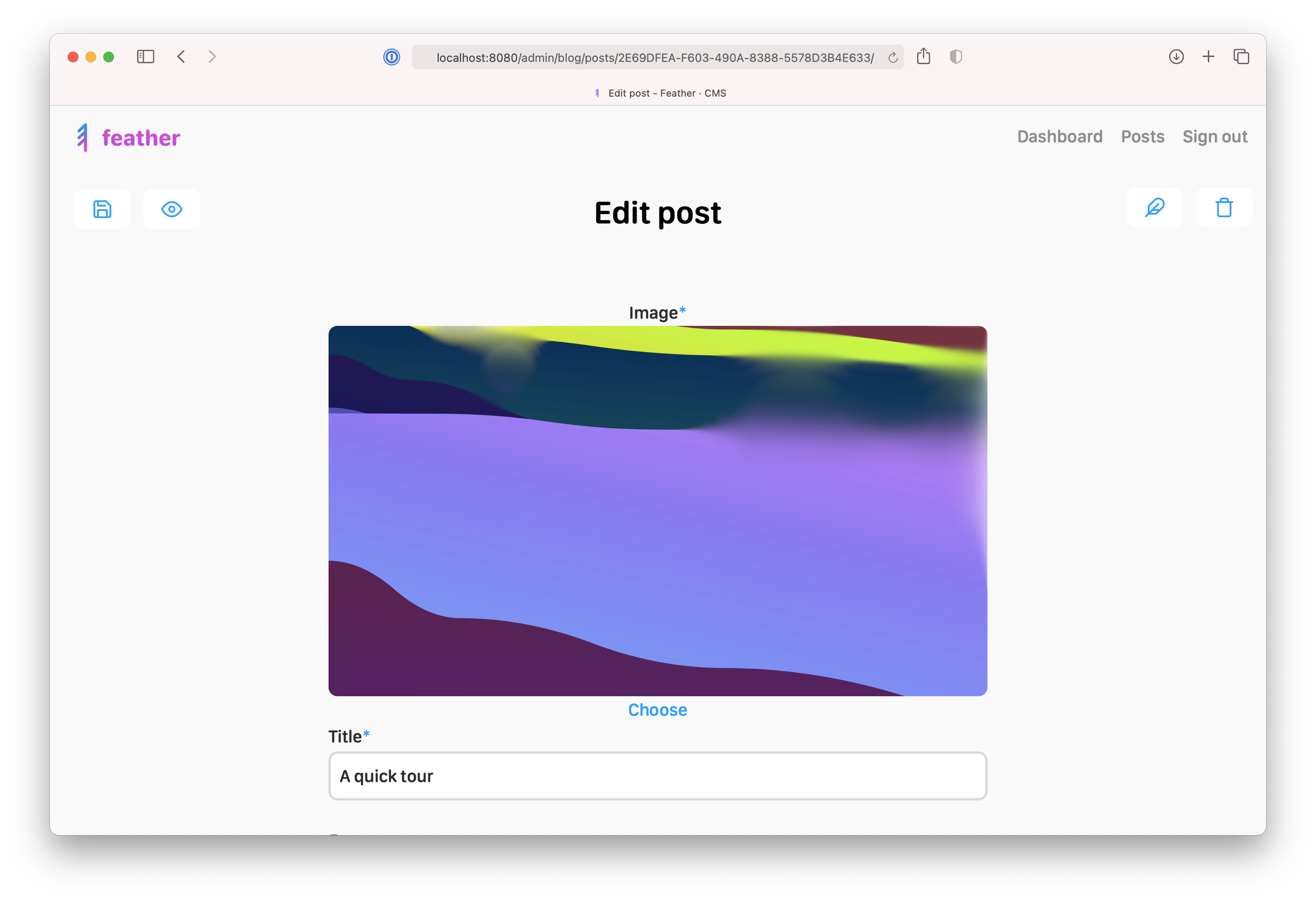 Feather CMS gallery image
