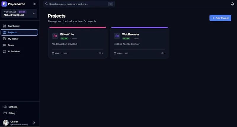 ProjectWrite screenshot 3