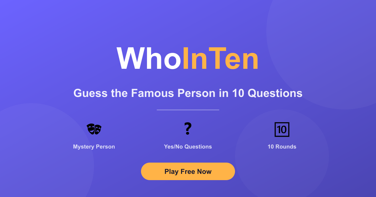 WhoInTen - Main product screenshot demonstrating key features and user interface