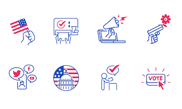 185 Open Source Icons - US Election gallery image