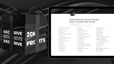 20K Prompts Notion Template Ideas Bundle gallery image