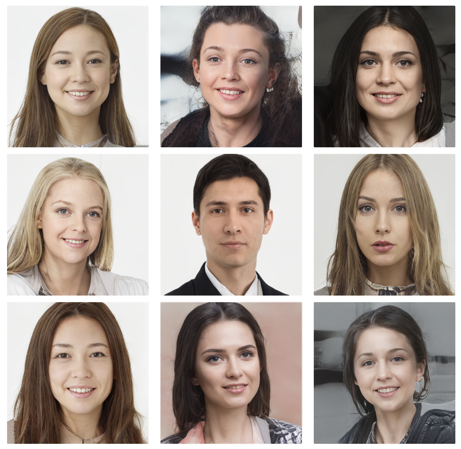 Generated face by AI - Stock photoAC