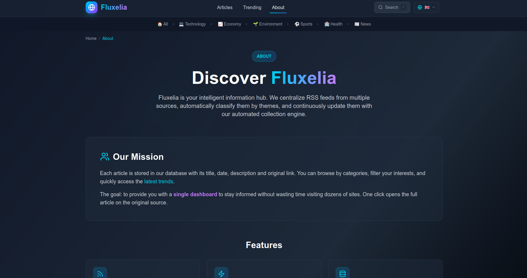 Fluxelia - Screenshot 3 showing product features and functionality
