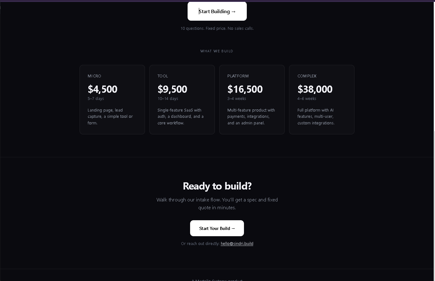 Sindri - Software, spec to delivery gallery image