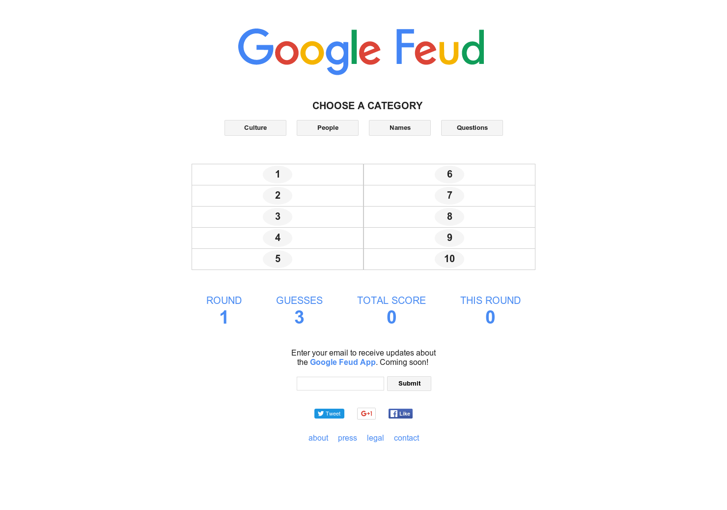 Google Feud is Family Feud with Google autocomplete