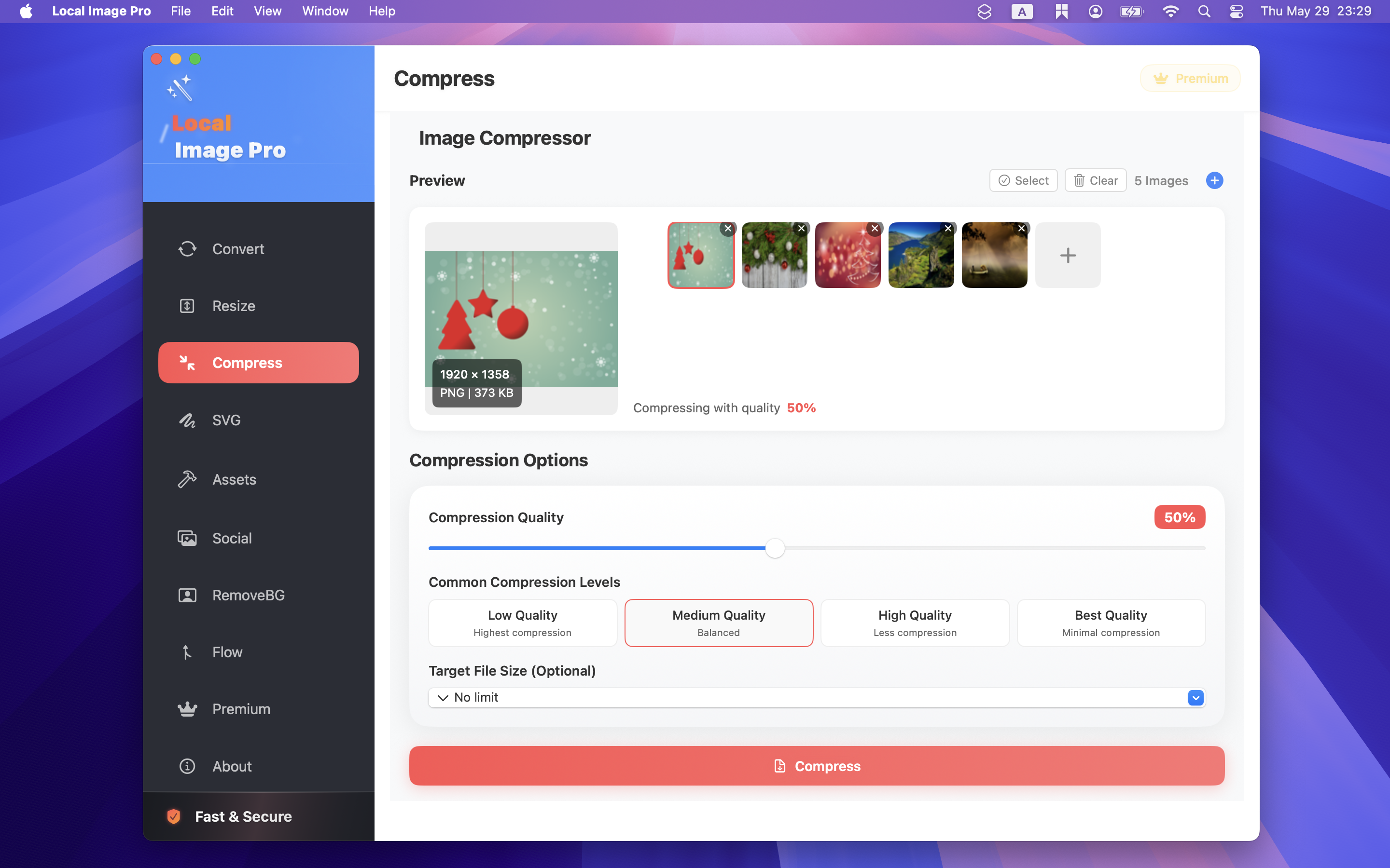 Pro Image Local - แปลง, บีบอัด, ปรับขนาดภาพใน Mac media 5