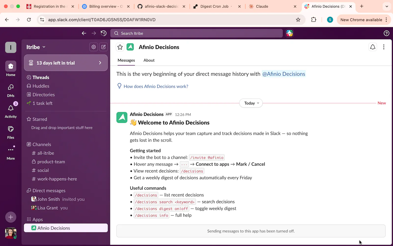 Slack Decisions Tracker gallery image