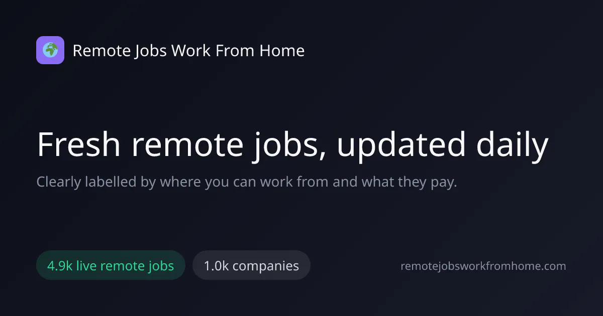 Remote Jobs Work From Home gallery image