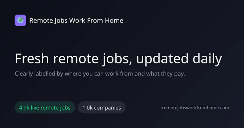 Remote Jobs Work From Home screenshot 1