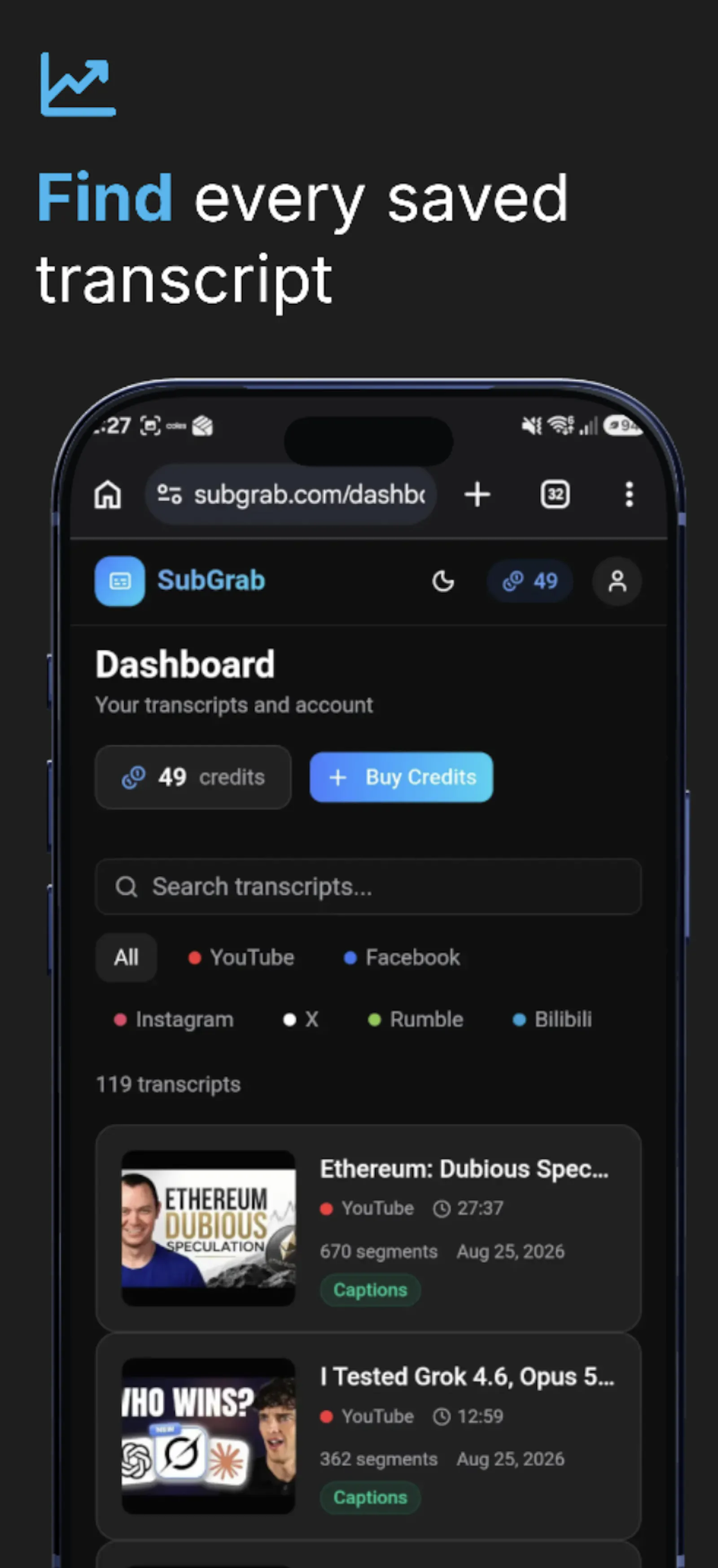SubGrab screenshot 4