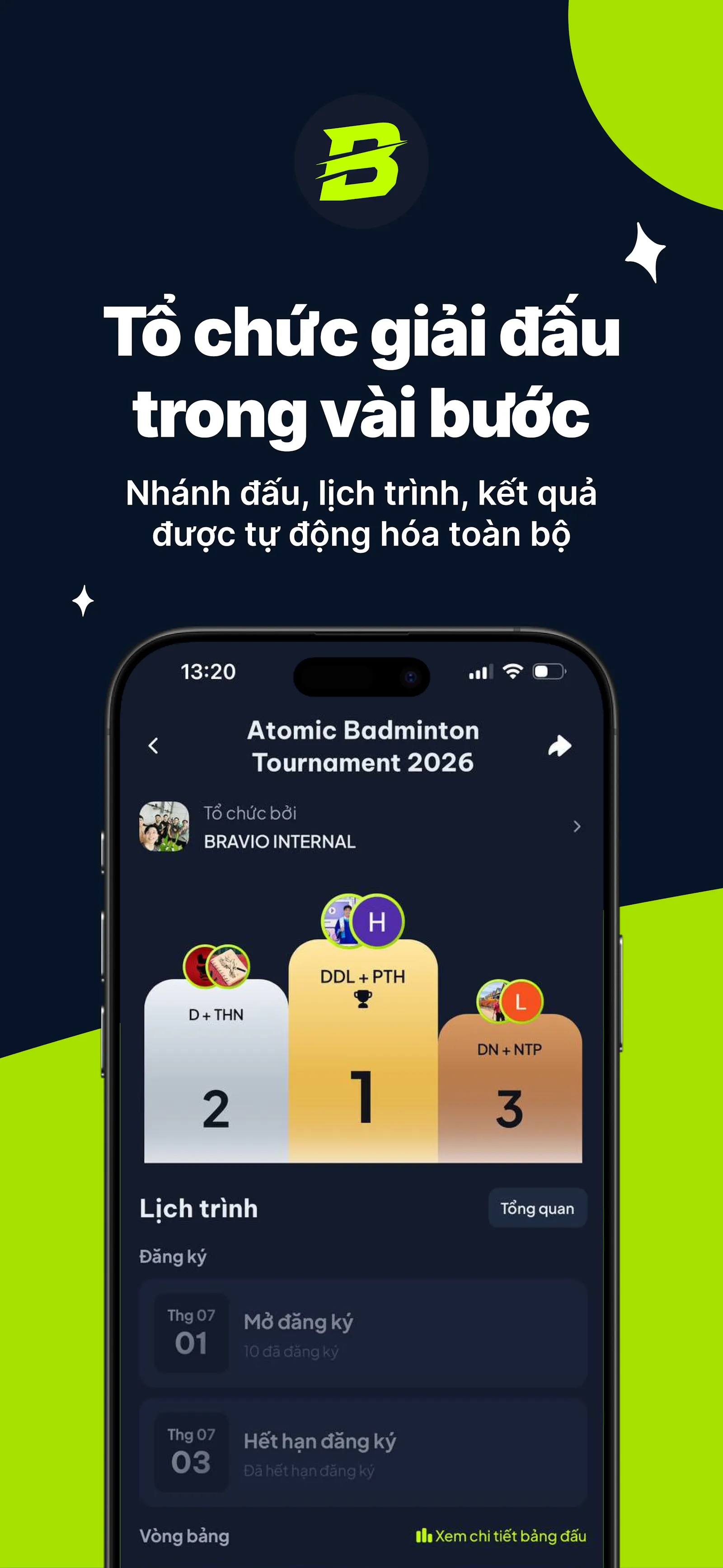 Bravio: Sport Tournament screenshot 1