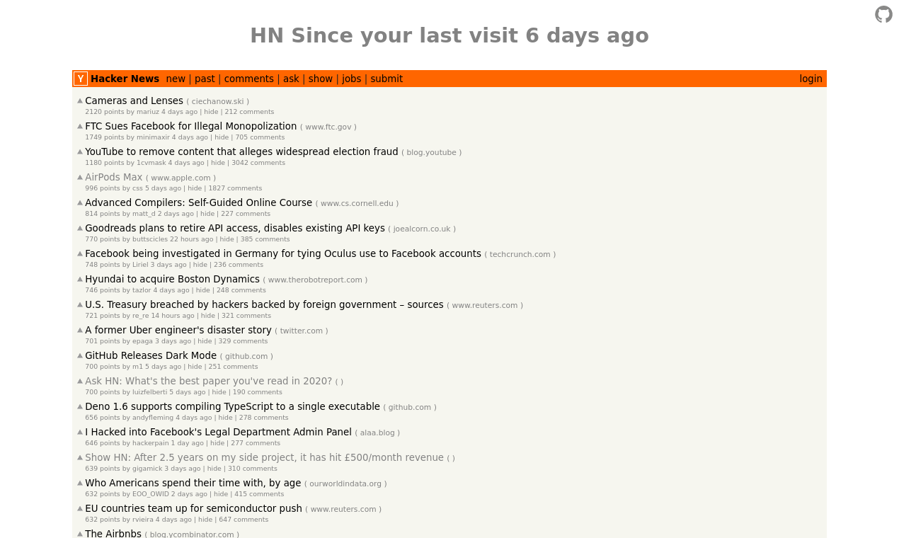 HN Since Your Last Visit gallery image
