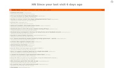 HN Since Your Last Visit gallery image