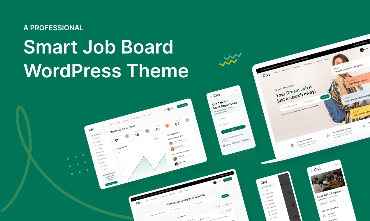 Média Civi - Smart Job Board WordPress Thème 1
