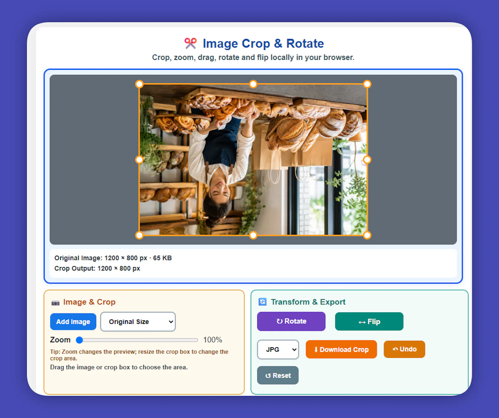 Free Image Cropper & Rotator screenshot 2