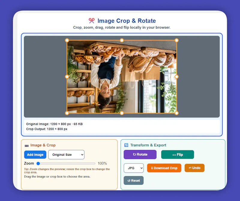 Free Image Cropper & Rotator screenshot 2