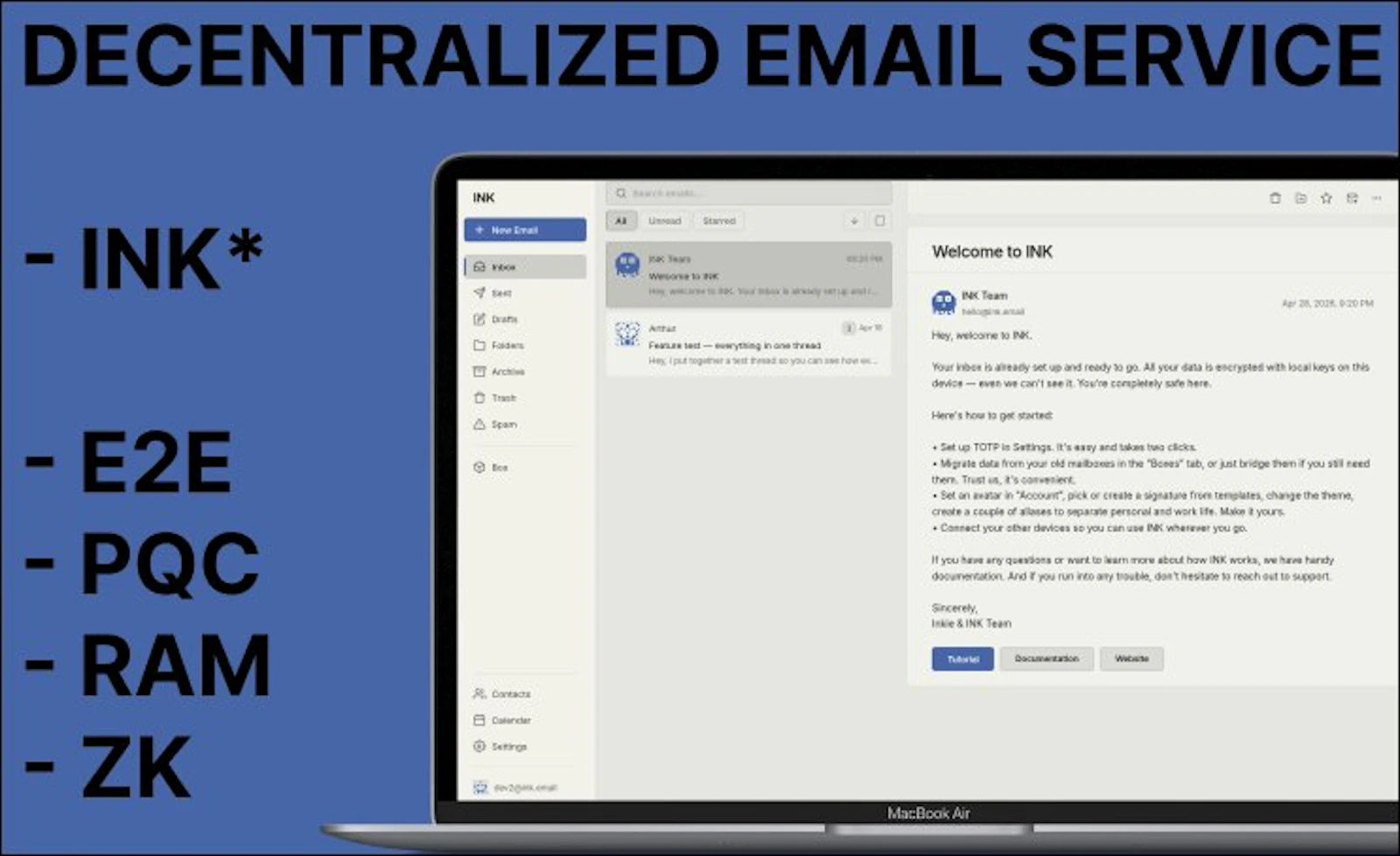 INK Email screenshot 2