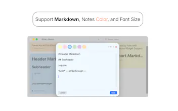 Sticky Notes with Native Widget on macOS gallery image