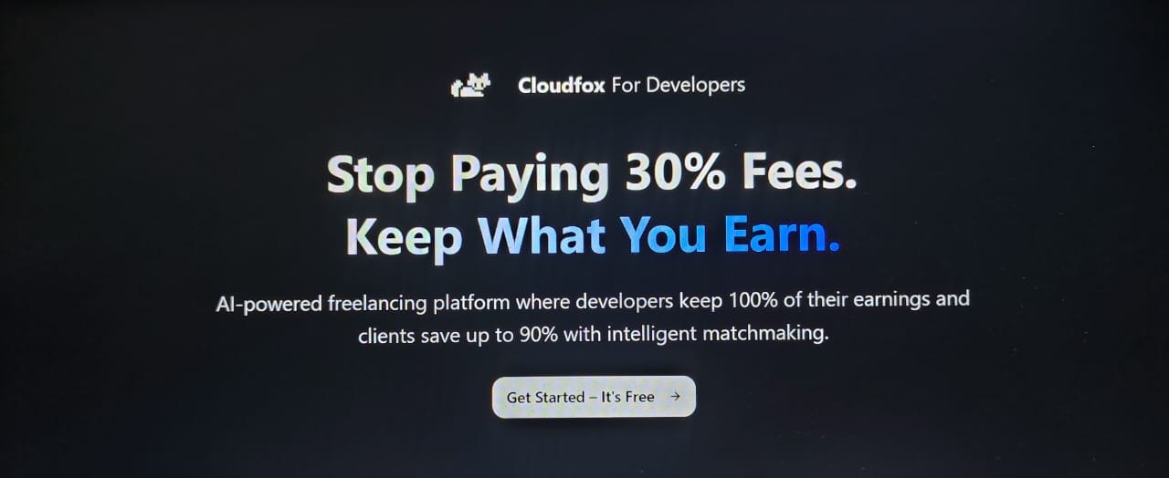 Mídia 1 de CloudFox para desenvolvedores - O casamenteiro da IA para freelancers e clientes com preços