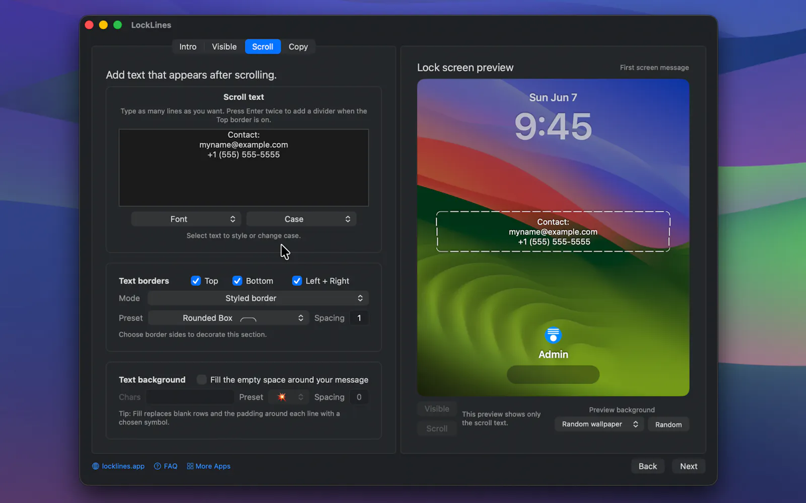 LockLines screenshot 2